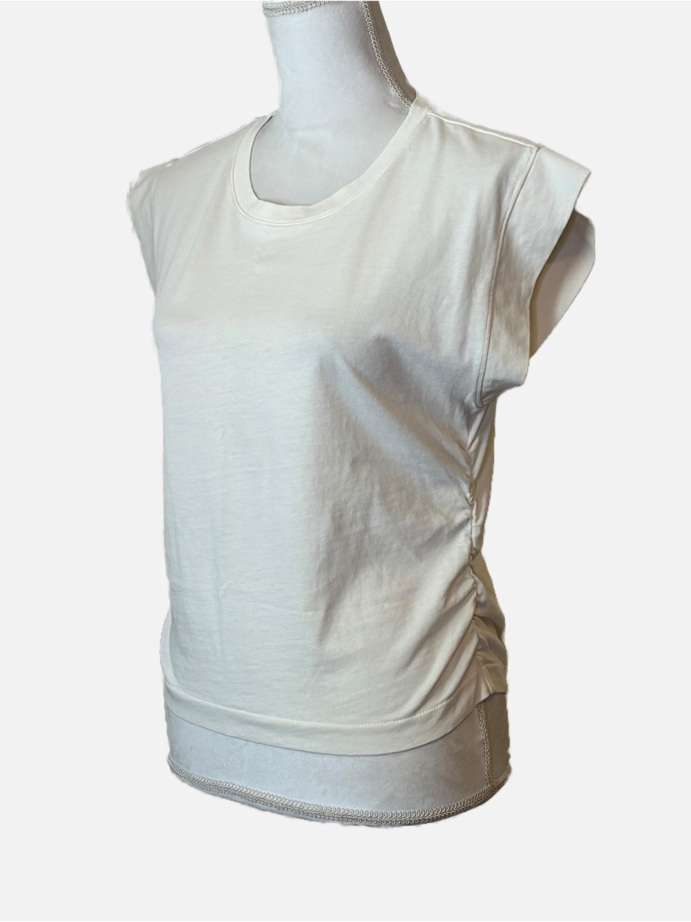 Madewell Side Cinch Muscle Tee Shirt Medium Side Ruching - Picture 7 of 11